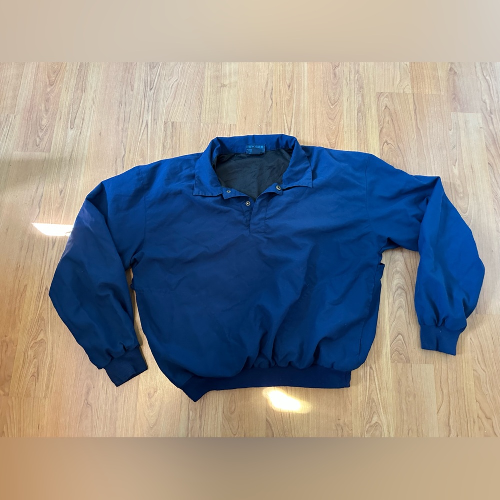 Men's Blue Pullover Jacket